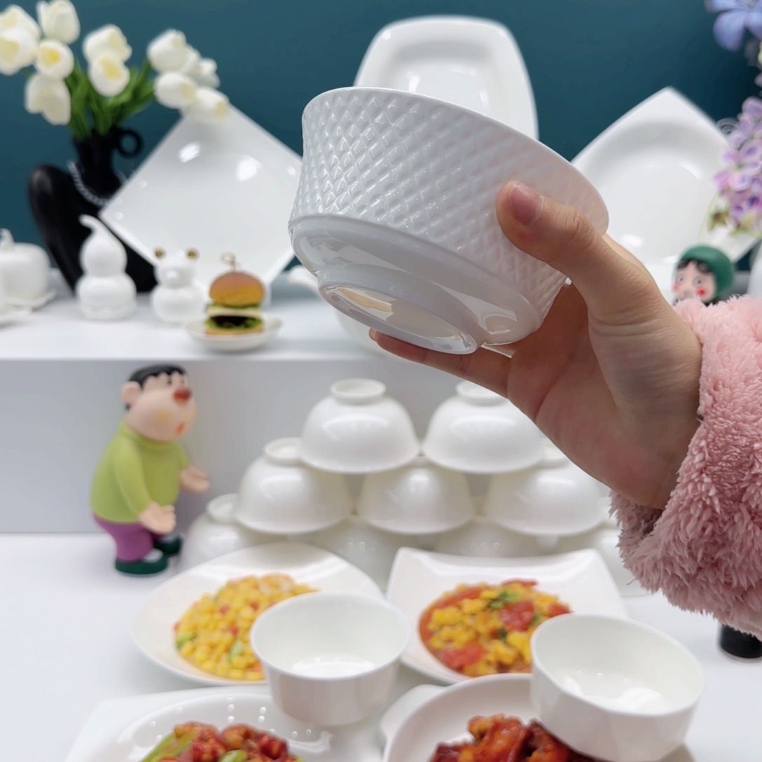 瓷4只装钻石碗_aaa