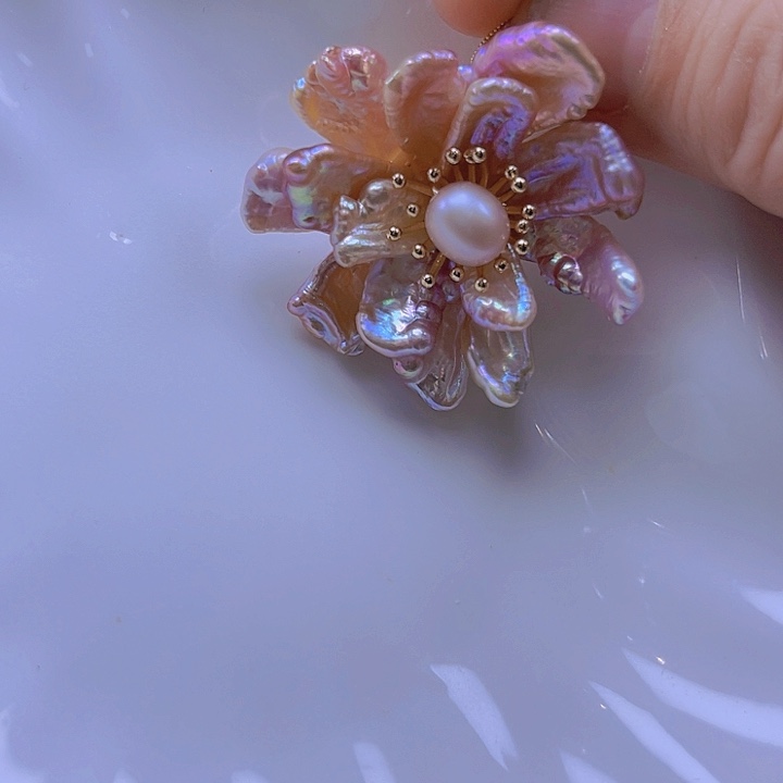 淡水珍珠颈饰合金