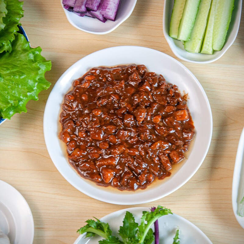 250g罐装范家顿好老北京风味肉丁炸酱配料干净肉粒十足香味醇厚