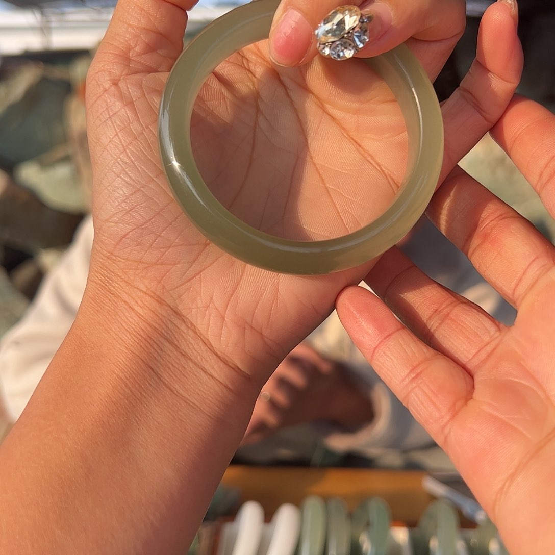 绿东陵冰晴水手镯