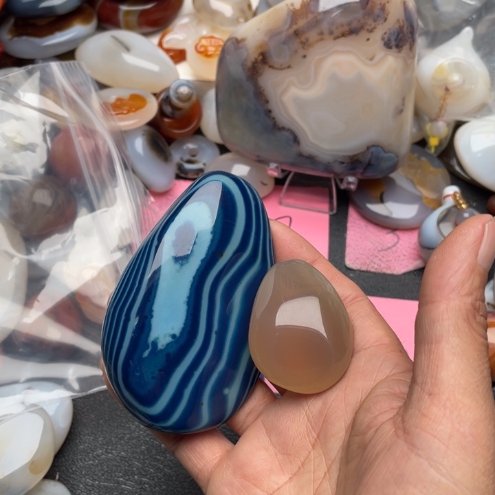 草****玛瑙/玉髓未镶嵌马达加斯加海洋玉髓玛瑙
