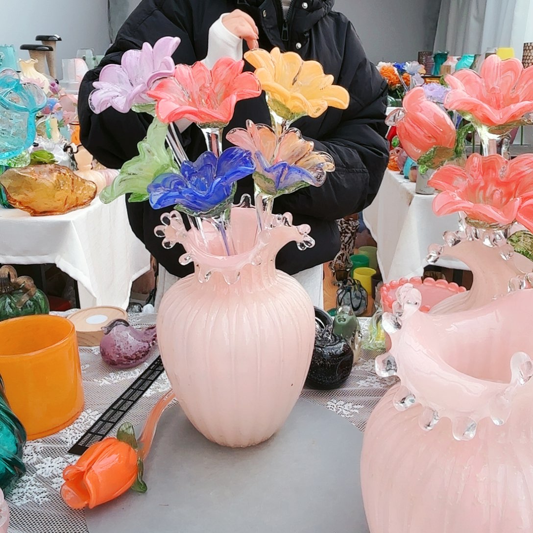 福利不退不换琉璃花瓶艺术品