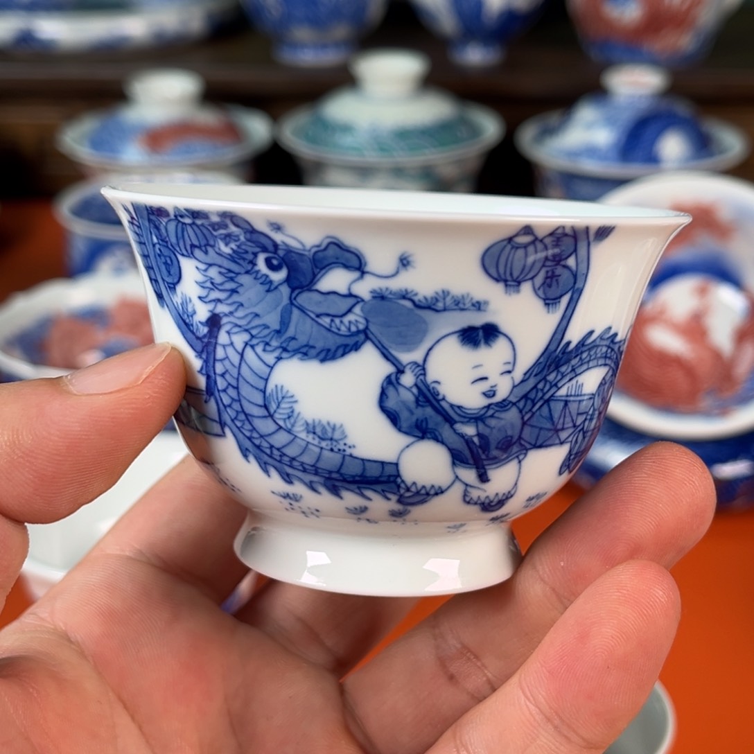 瓷片景德镇手工手绘