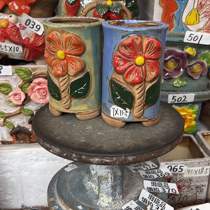 粗陶材质多肉花盆