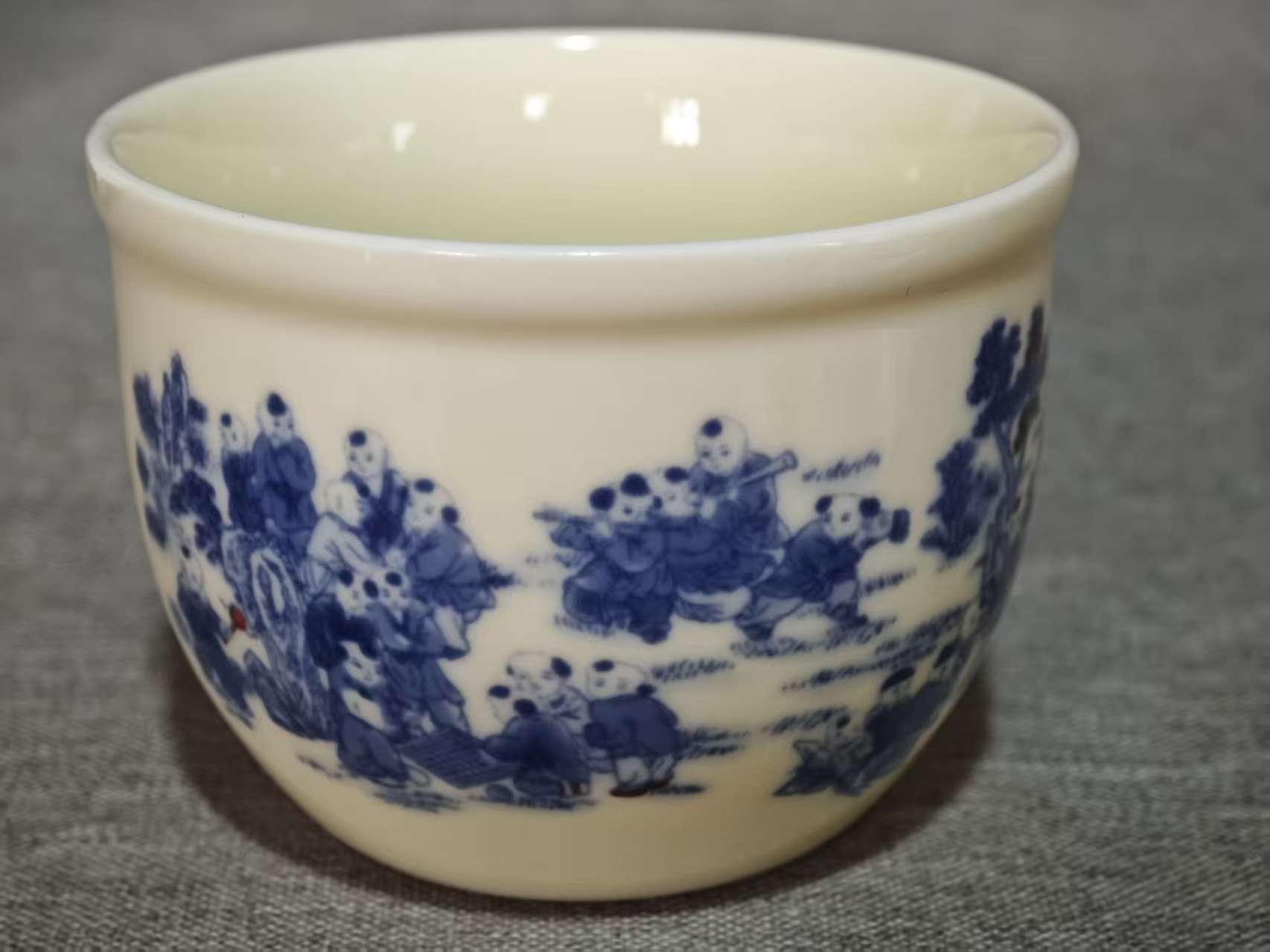 仿古瓷 仿古瓷景德镇陶瓷百子图主人杯