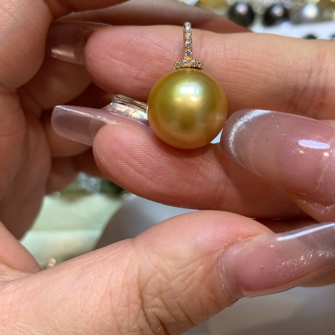 海水珍珠颈饰14K金镶嵌