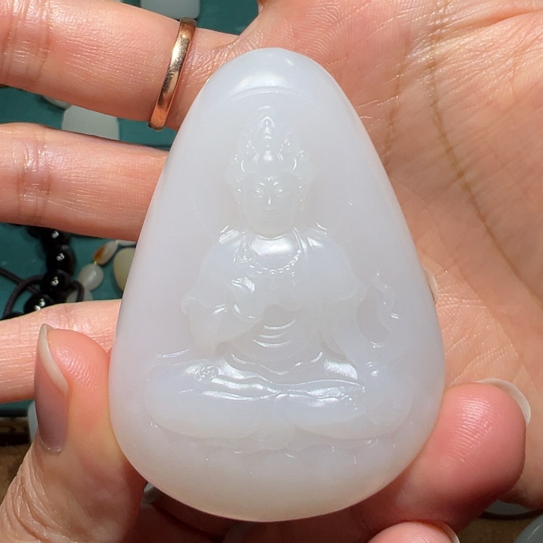 和田玉玉牌未镶嵌从***你