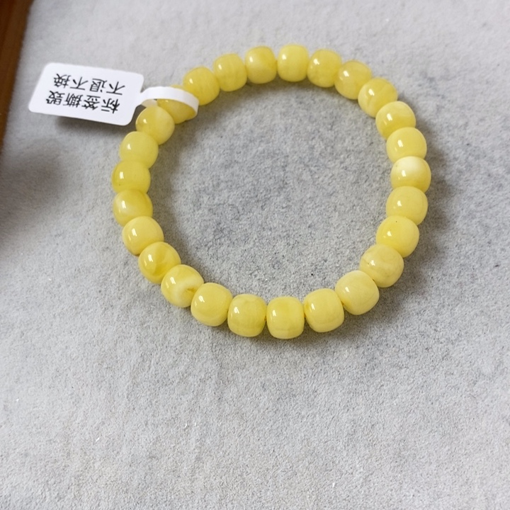 蜜蜡裸石未镶嵌串