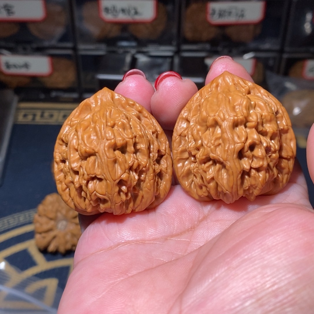 南***火文玩核桃把件将军甲