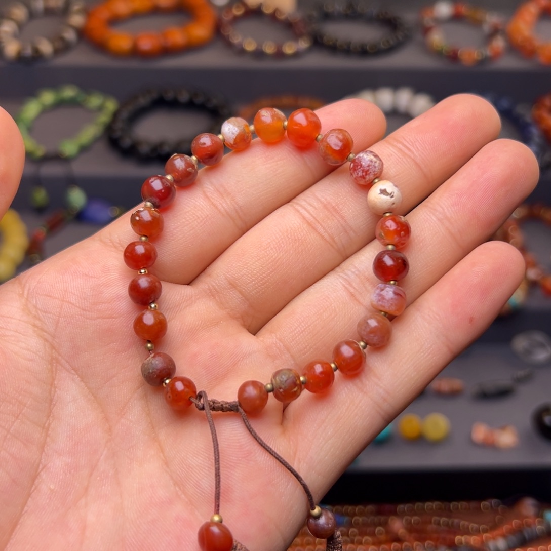 玛瑙/玉髓合金颈饰