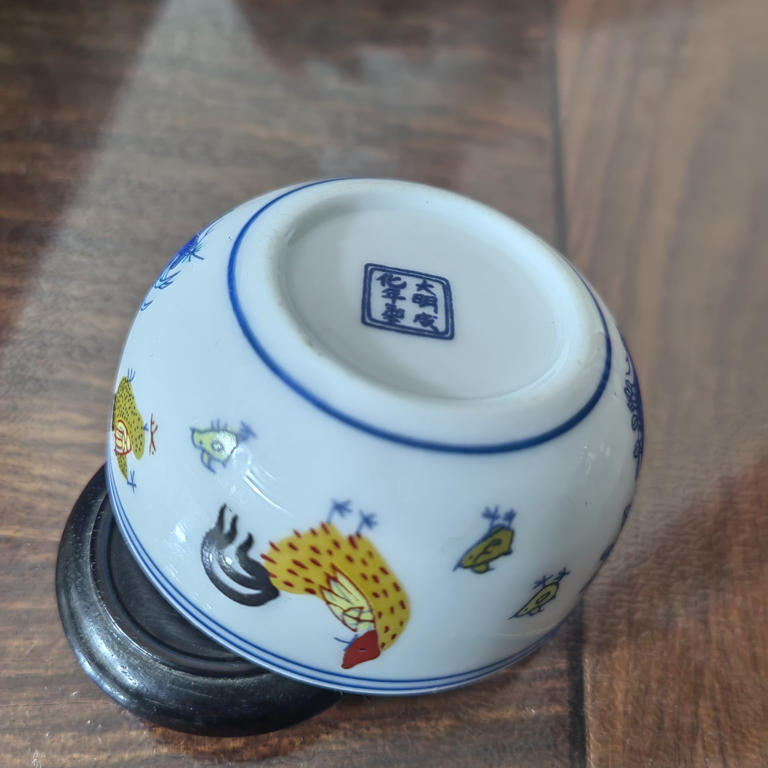 粉白瓷器鸡缸杯主人杯茶杯酒杯