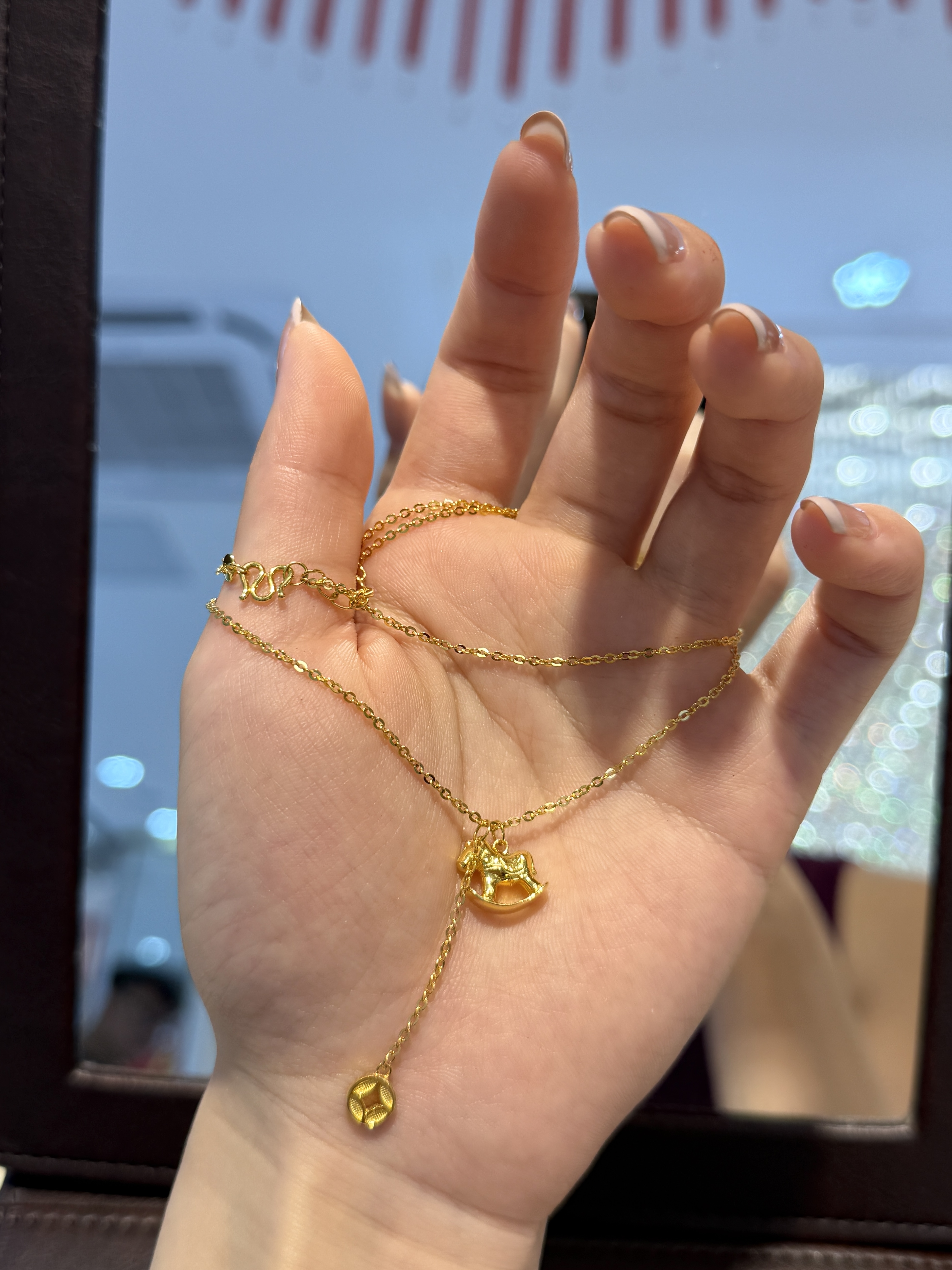 pt950铂金马上有钱套链8.16