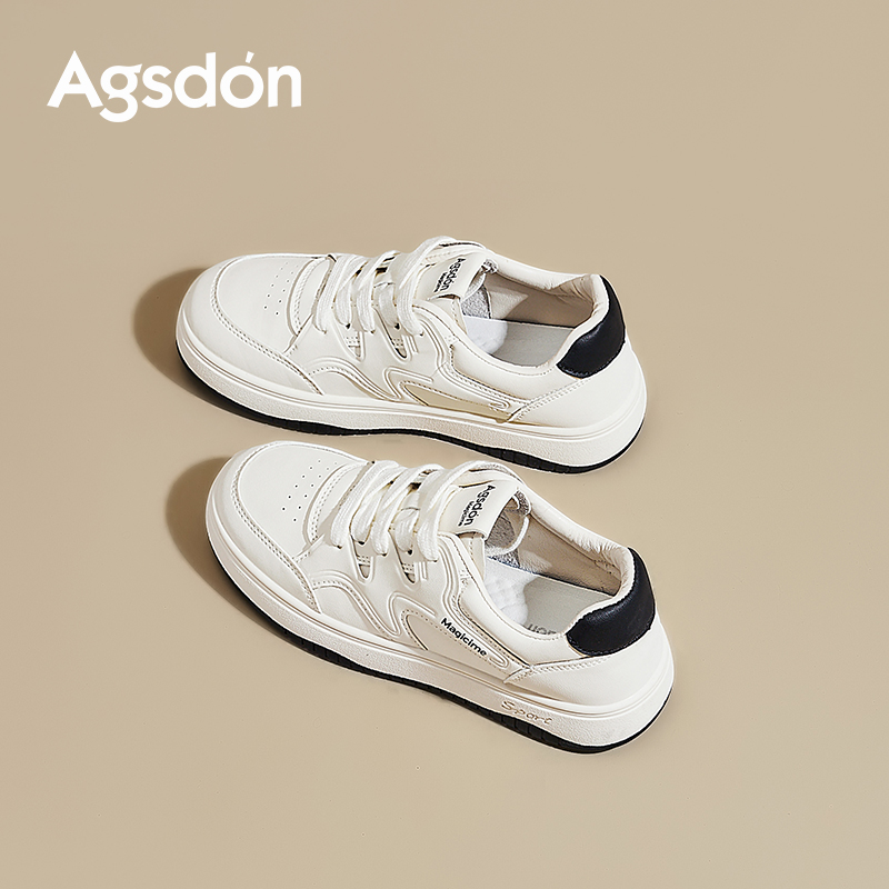 Y奥古狮登厚底小白鞋女2025新款秋季高级感百搭休闲运动白色板鞋Y