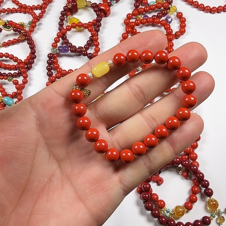 天然辰砂朱砂手串