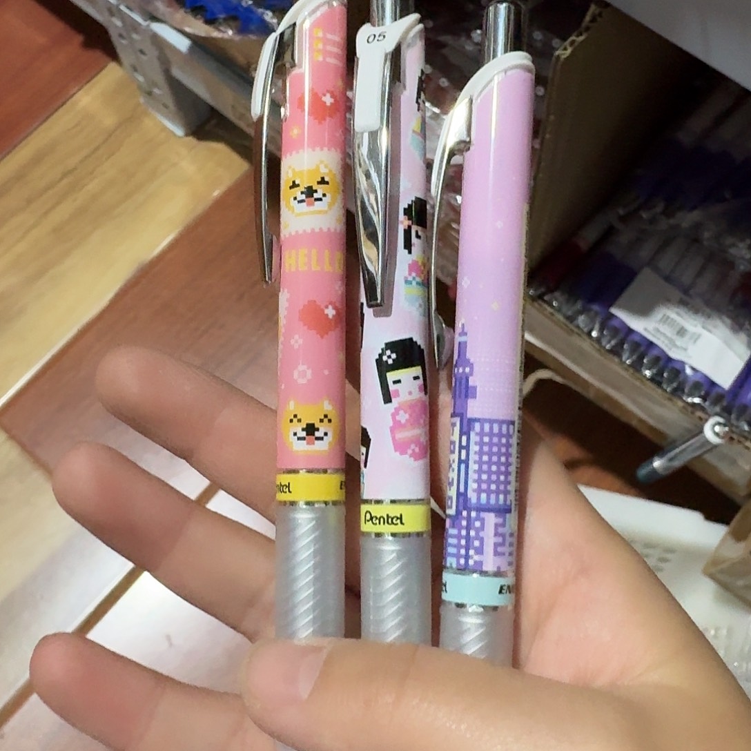 便携式派通中性笔三支