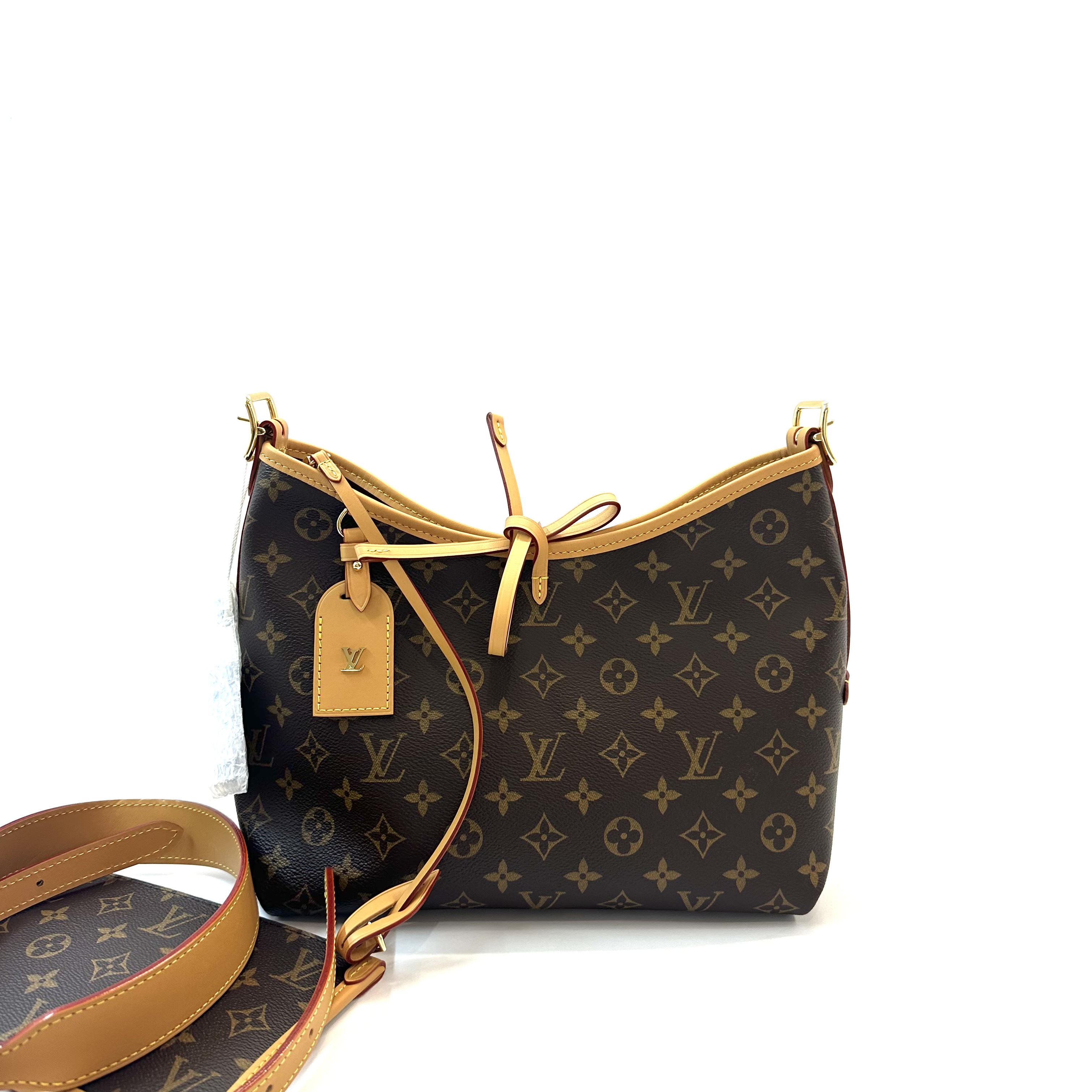 99新 LouisVuitton/路易威登  carryall 经典老花托特购物袋 小号