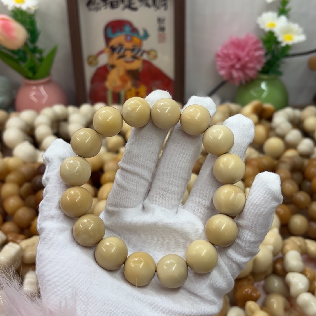 菩提根/象牙果吊坠16干磨瑕疵牙果圆珠135