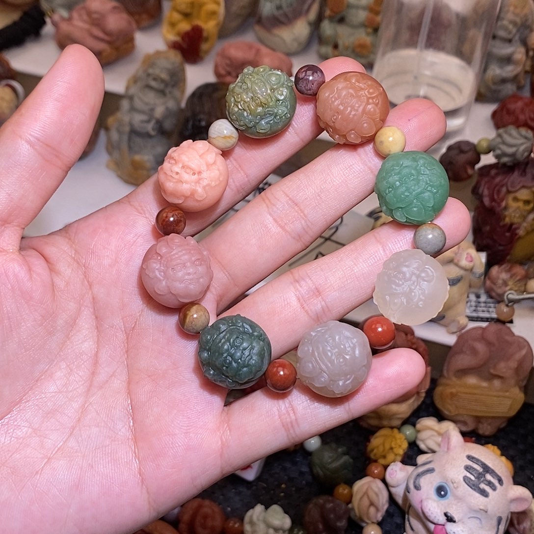 石英质玉（阿拉善玉）未镶嵌手链