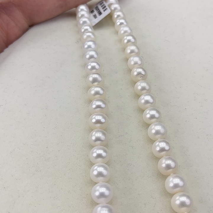 淡水珍珠颈饰银S925镶嵌卡9炫彩高品