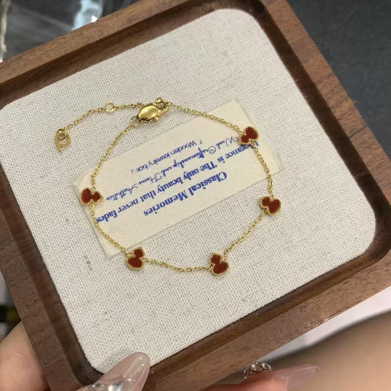 钛钢手链 BIBI【红色葫芦】手链G016