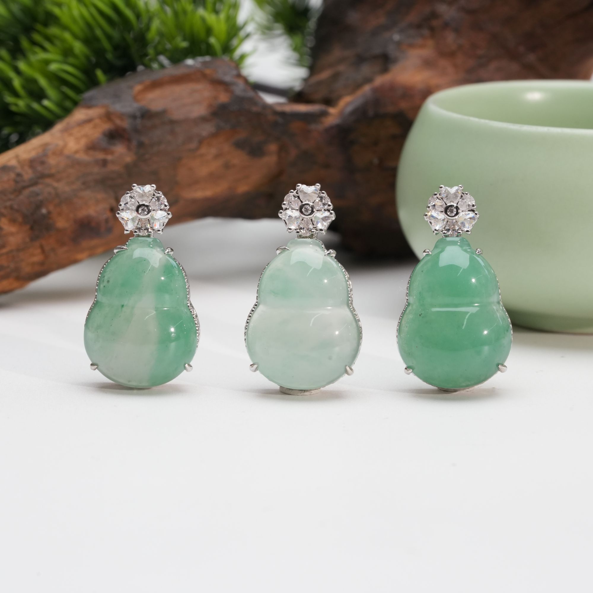 【小北好物】非洲翠吊坠约17*22mm【多样性发一件】QS34X48