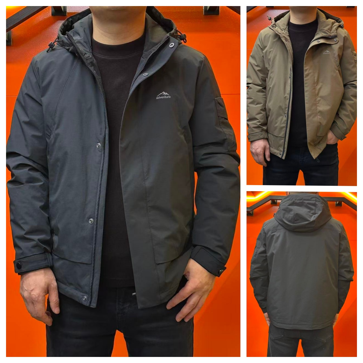 杰克朗博【户外休闲】连帽一体户外休闲时尚男士羽绒服25920