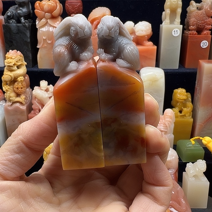 寿山石印石寿山石手工雕刻