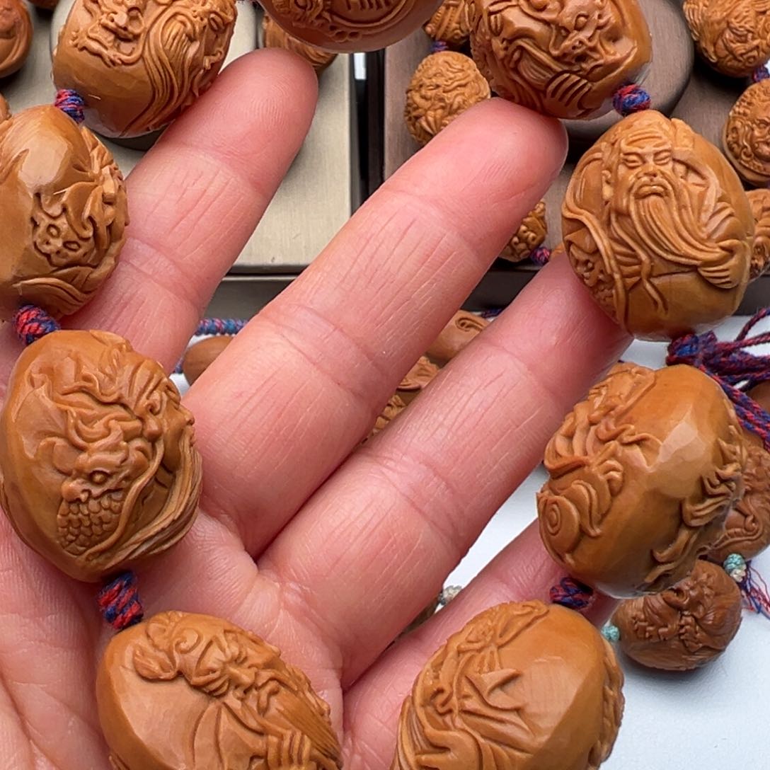 手串/手链橄榄核浮雕关公