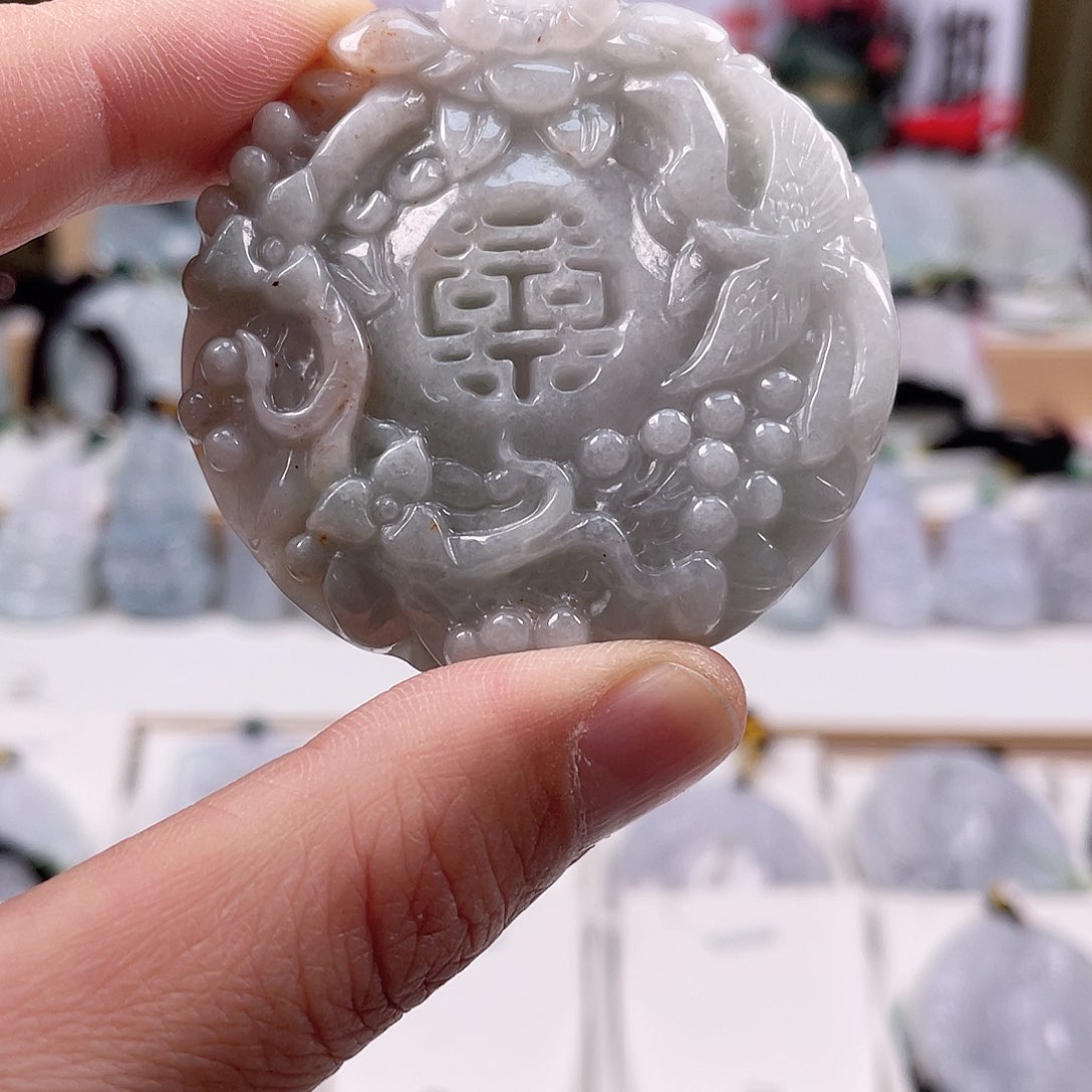 翡翠颈饰未镶嵌0907挂件