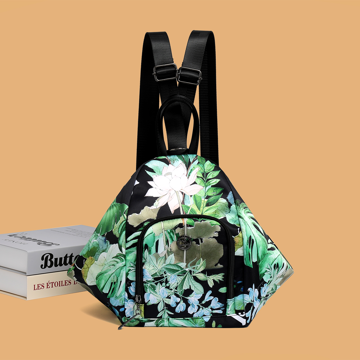 【BIGEDAISHU正品】新款女包多功能五用国风文艺休闲百搭双肩包B090