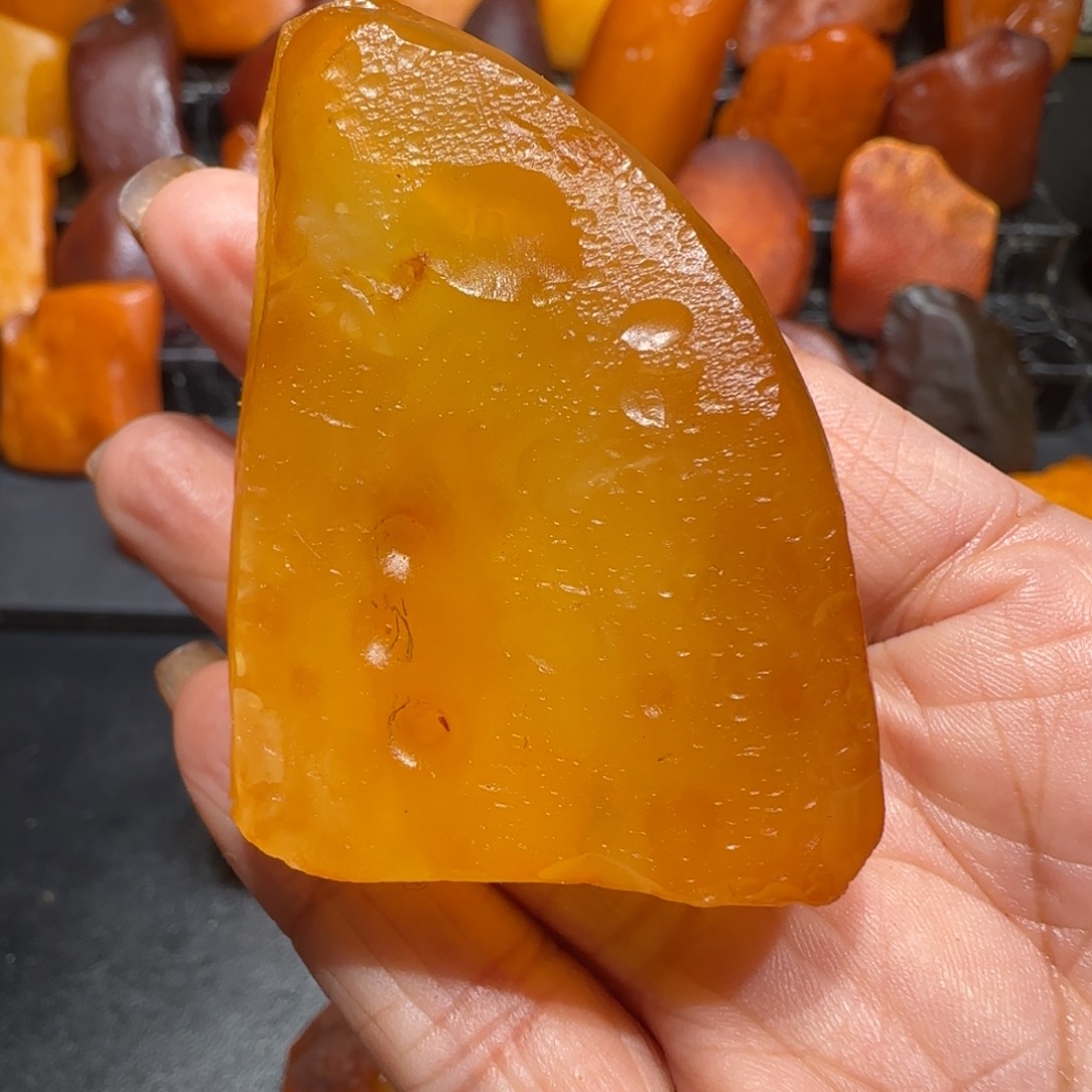 定制琥珀未镶嵌鹏**艺专属定制