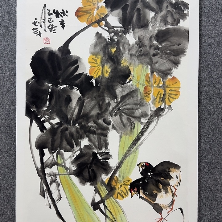 国画长年老师手绘作品