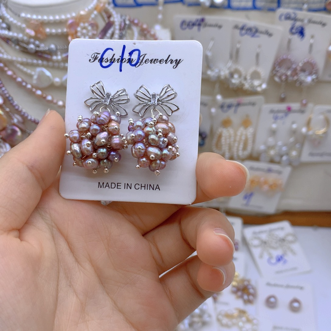 淡水珍珠银S925镶嵌颈饰