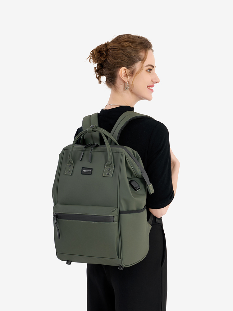 2026新款百搭高档防盗耐磨休闲商务通勤双肩包大容量妈咪包电脑包