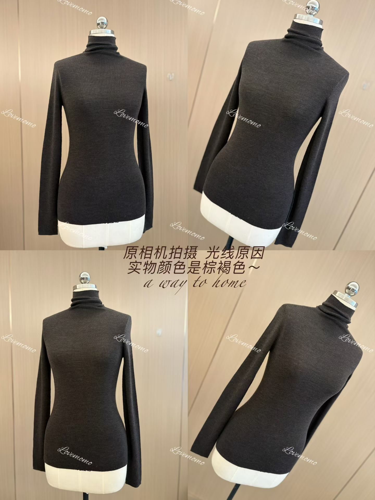 Lovemomo·25新款长袖高领绵羊毛内搭