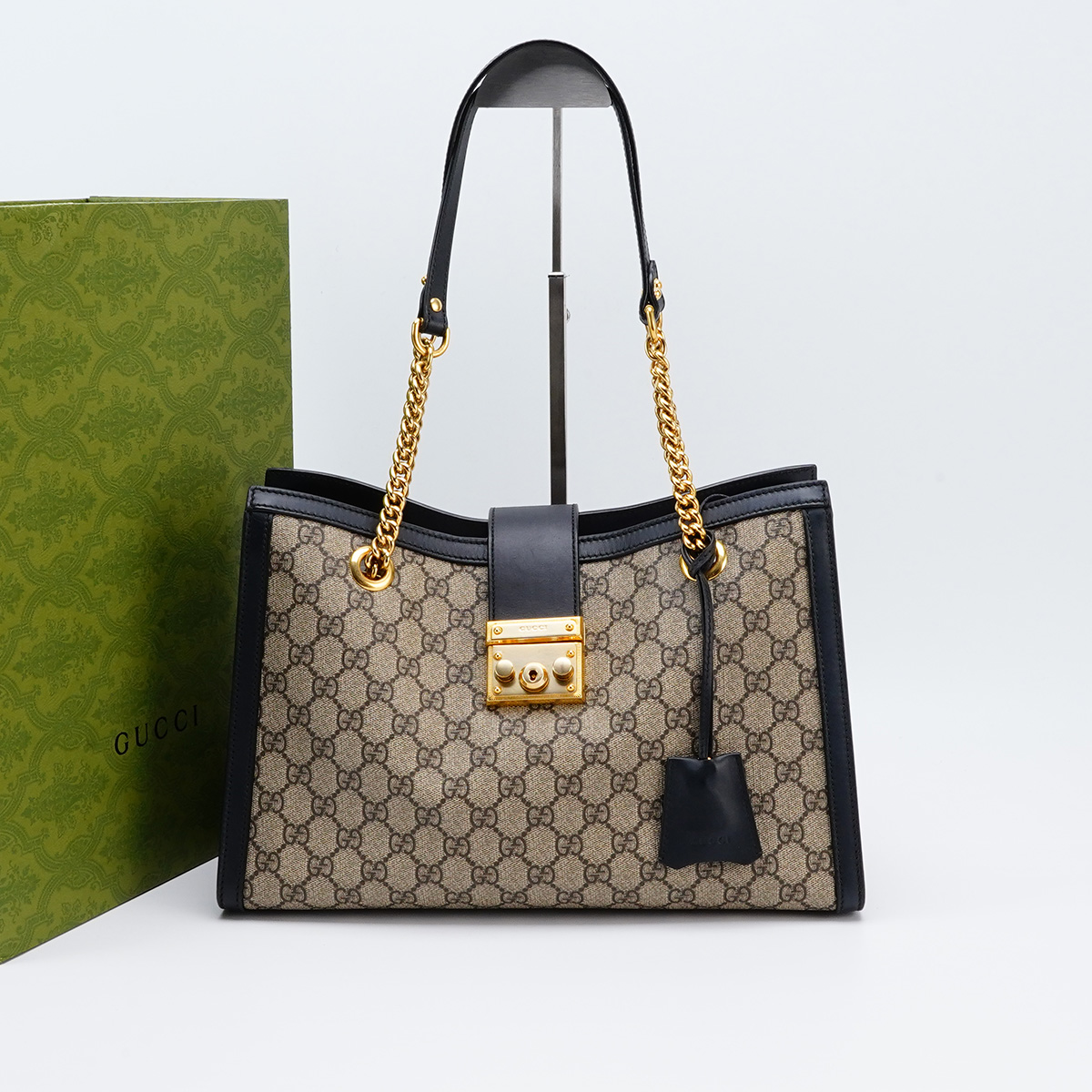 95新 GUCCI/古驰 【静文】padlock链条包中号/BG22013229