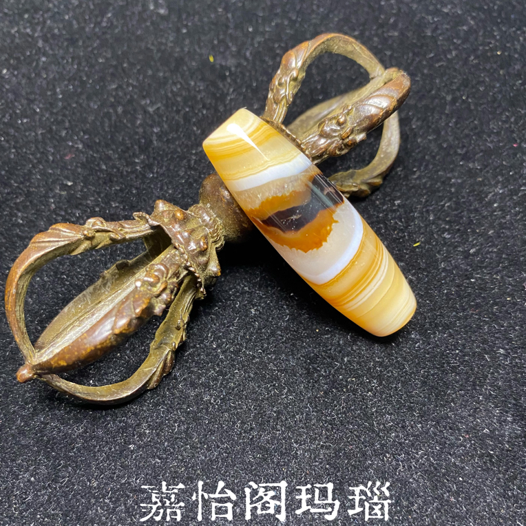 【嘉怡阁玛瑙】精品缠丝玛瑙大勒子桶珠裸珠不带绳