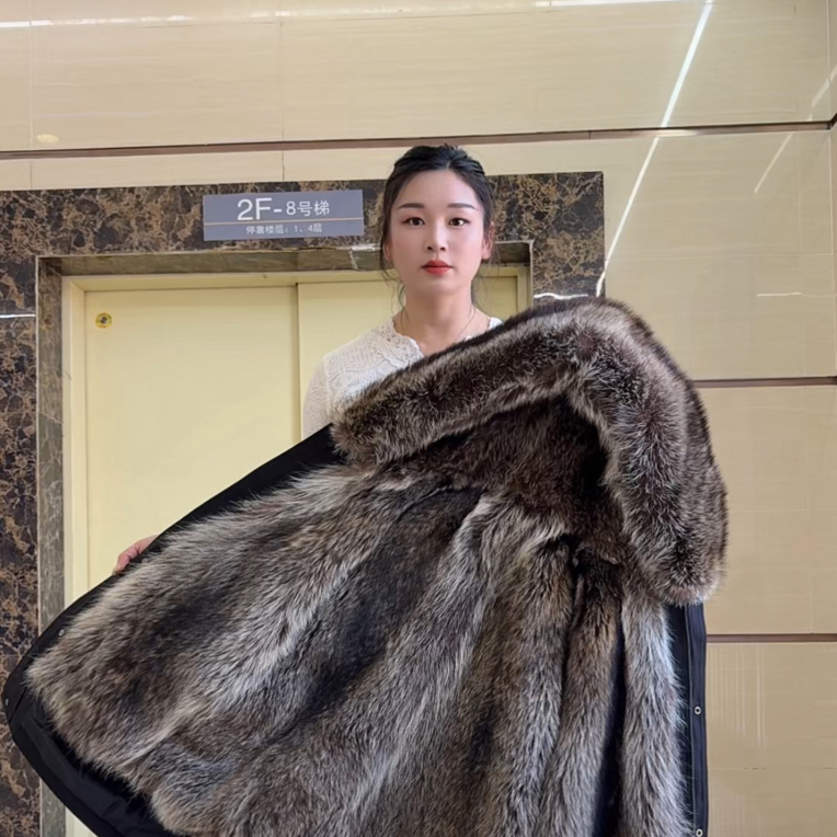 中长款冬季加厚男款可拆卸派克服