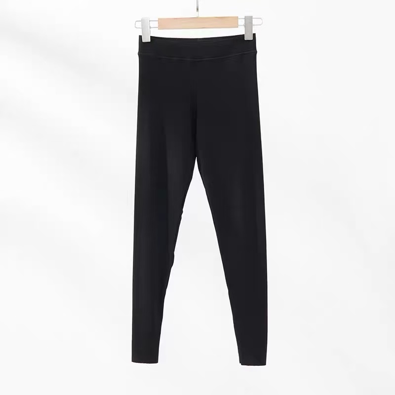 微瑕清仓 女士内层100%桑蚕丝紧身无痕高腰秋衣女士保暖裤k24