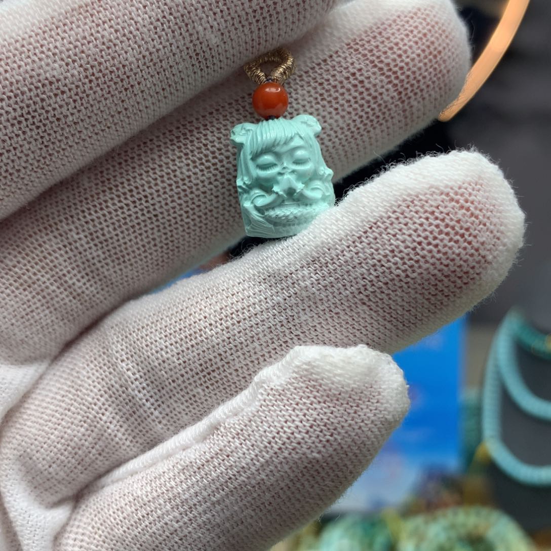 绿松石挂件未镶嵌