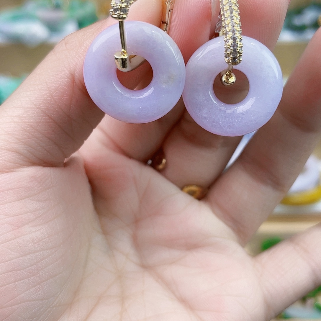 翡翠未镶嵌手链耳坠