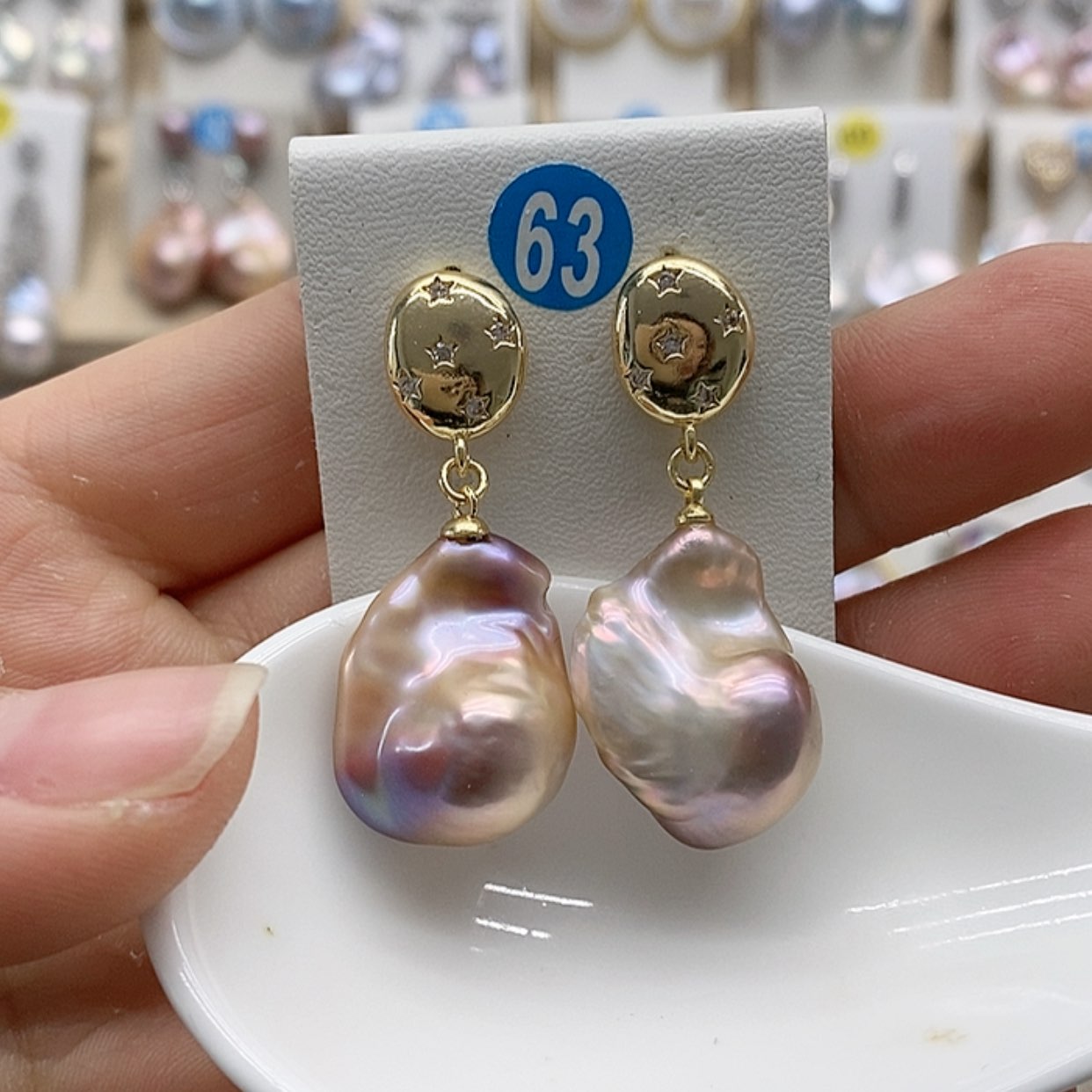 【闪购商品】淡水珍珠耳饰银S925镶嵌