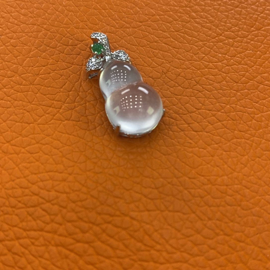 石英质玉蛋银S925镶嵌