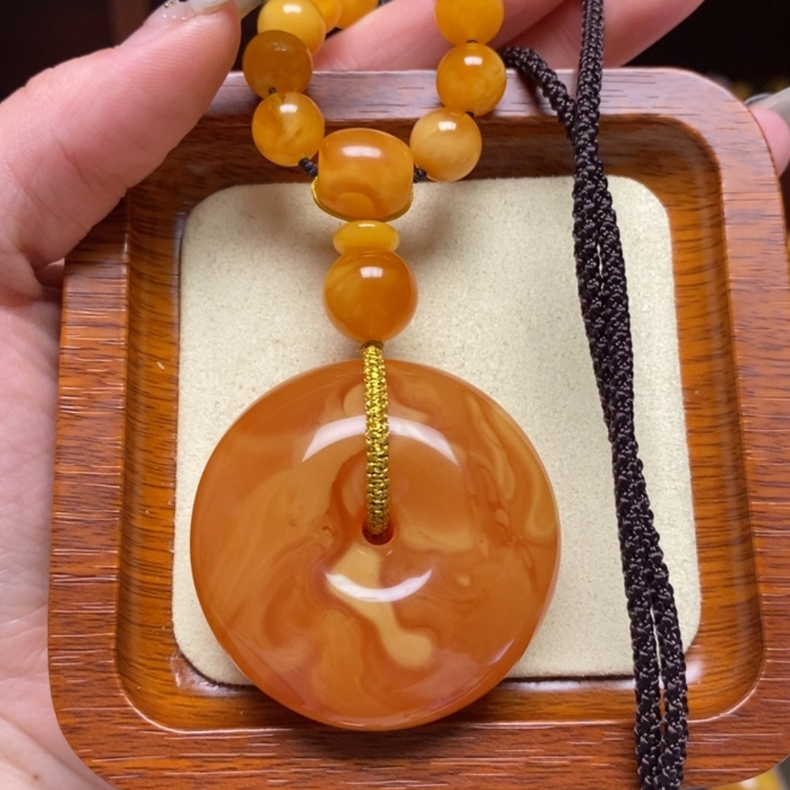 【闪购商品】蜜蜡颈饰未镶嵌项链