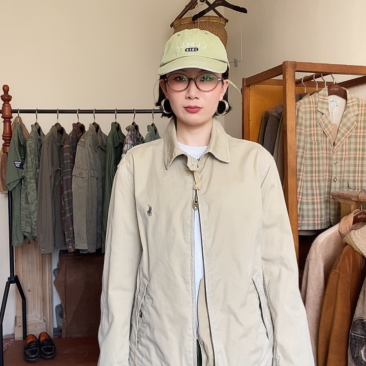 rl卡其色重磅哈林顿 no退换