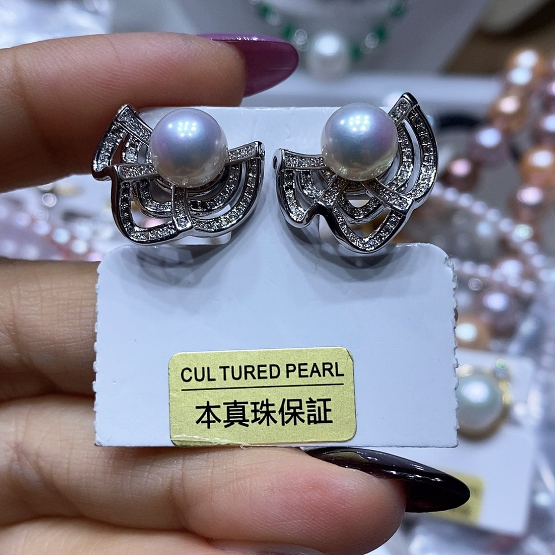 淡水珍珠耳钉未镶嵌