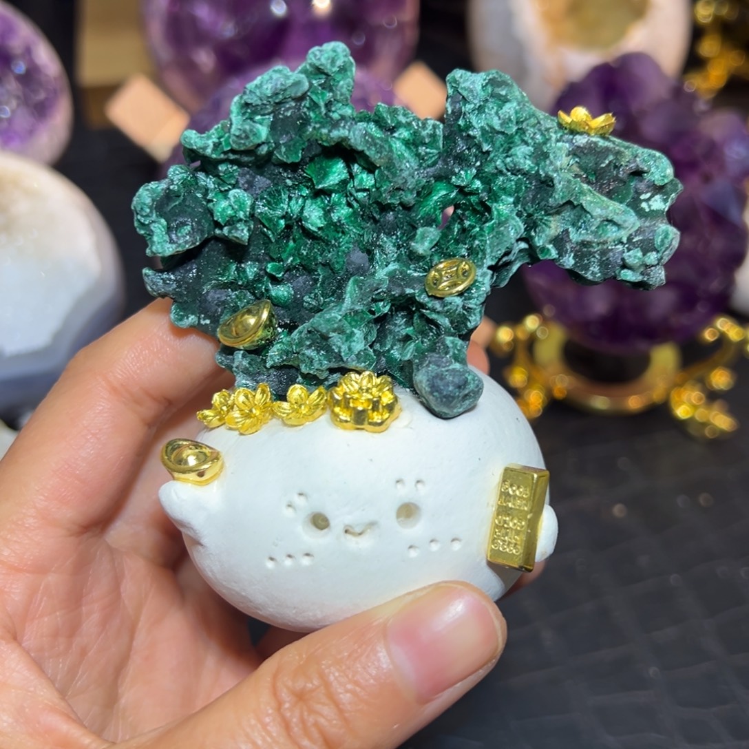 未镶嵌紫晶珠宝半成品14孔que 石