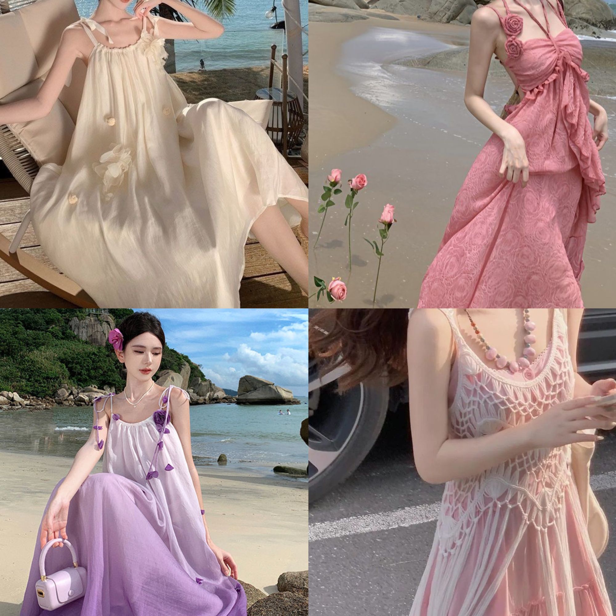 连衣裙宽松甜美沙滩裙春夏清货链接39专用乱拍随机发
