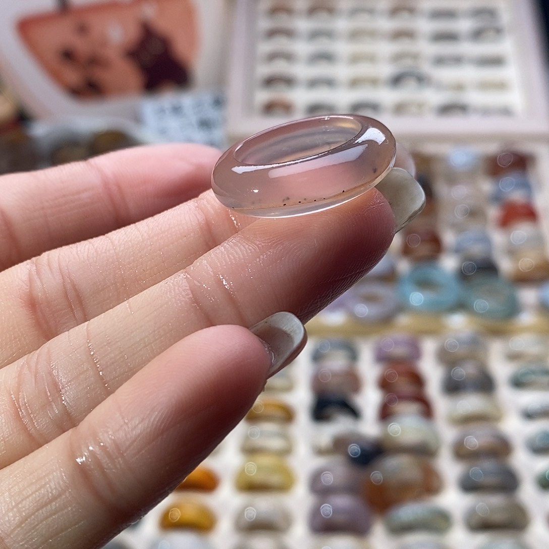 玛瑙/玉髓未镶嵌戒指A 63不退换港12