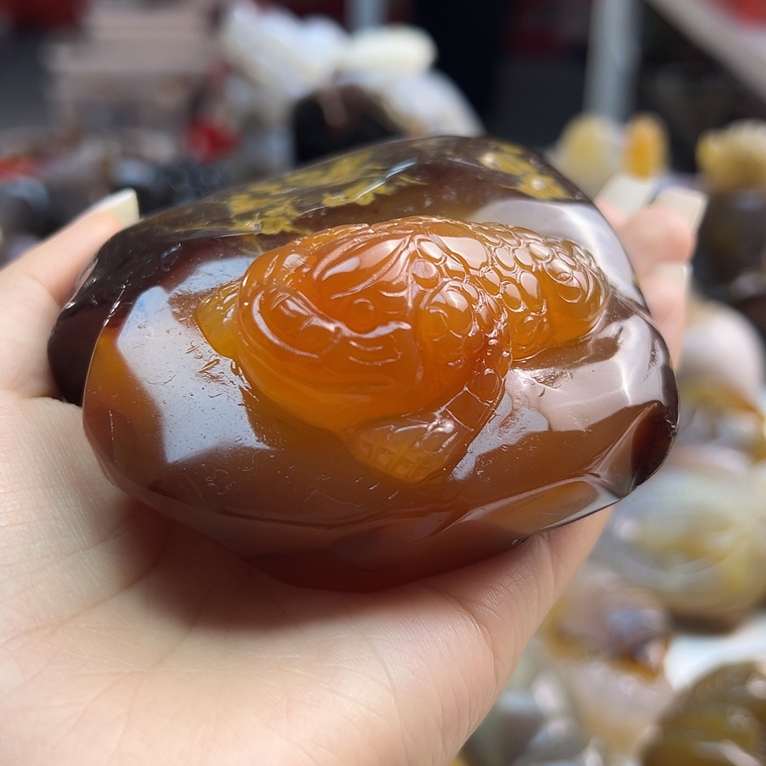 玛瑙/玉髓未镶嵌吊坠(不含链)